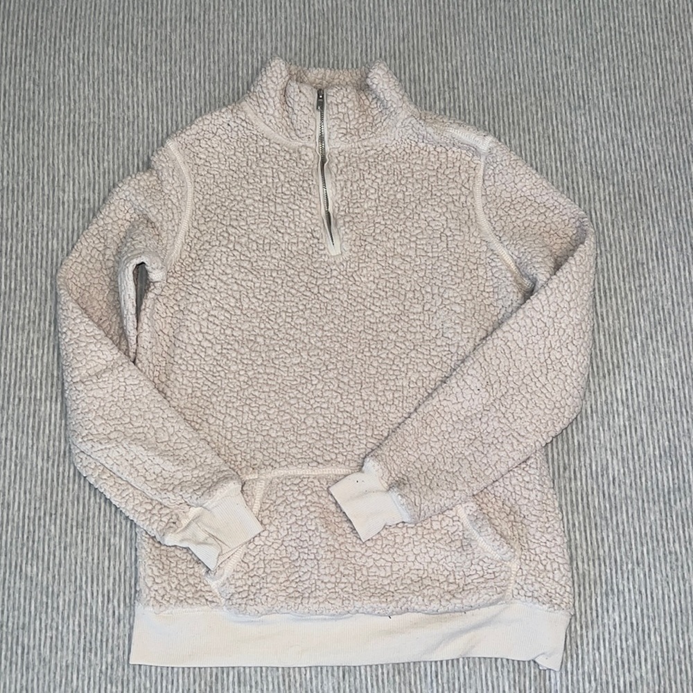 Warm Ivory Teddy Pullover